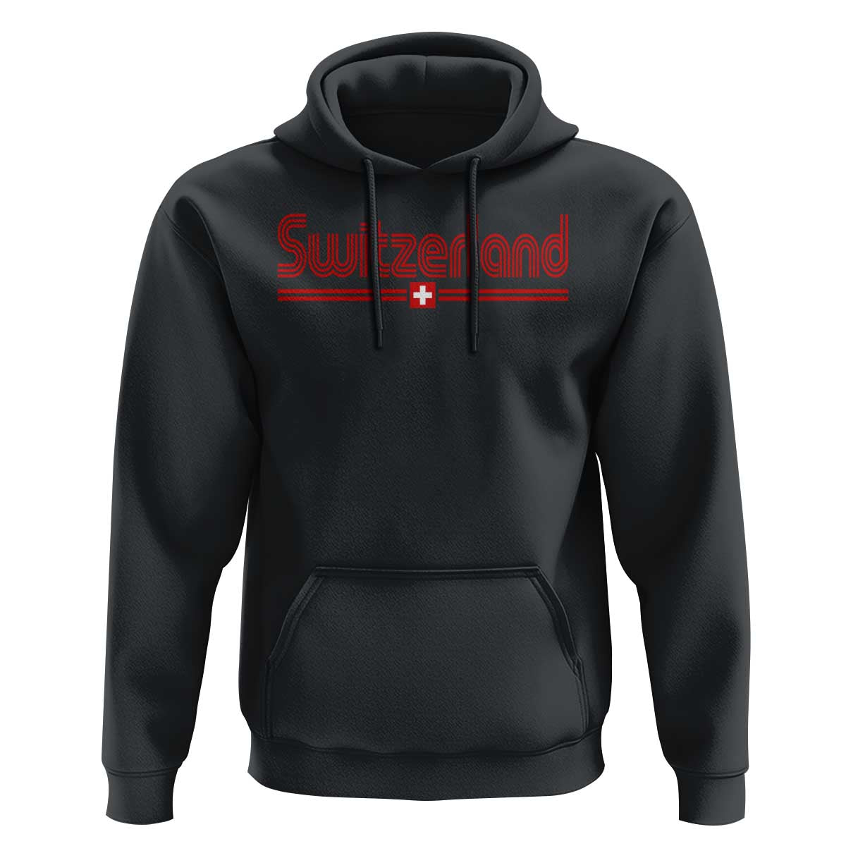 Switzerland Fan Retro Vintage Flag Hoodie