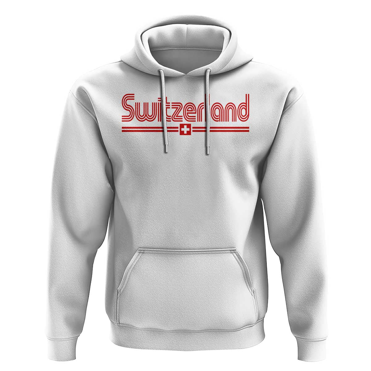 Switzerland Fan Retro Vintage Flag Hoodie