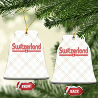 Switzerland Fan Retro Vintage Flag Ceramic Ornament