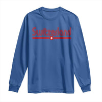 Switzerland Fan Retro Vintage Flag Long Sleeve Shirt