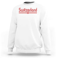Switzerland Fan Retro Vintage Flag Sweatshirt