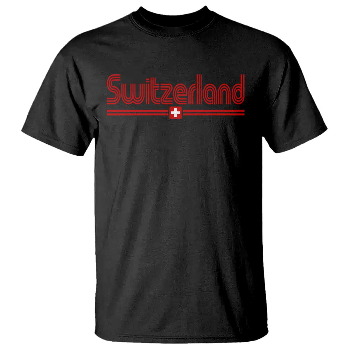 Switzerland Fan Retro Vintage Flag T Shirt