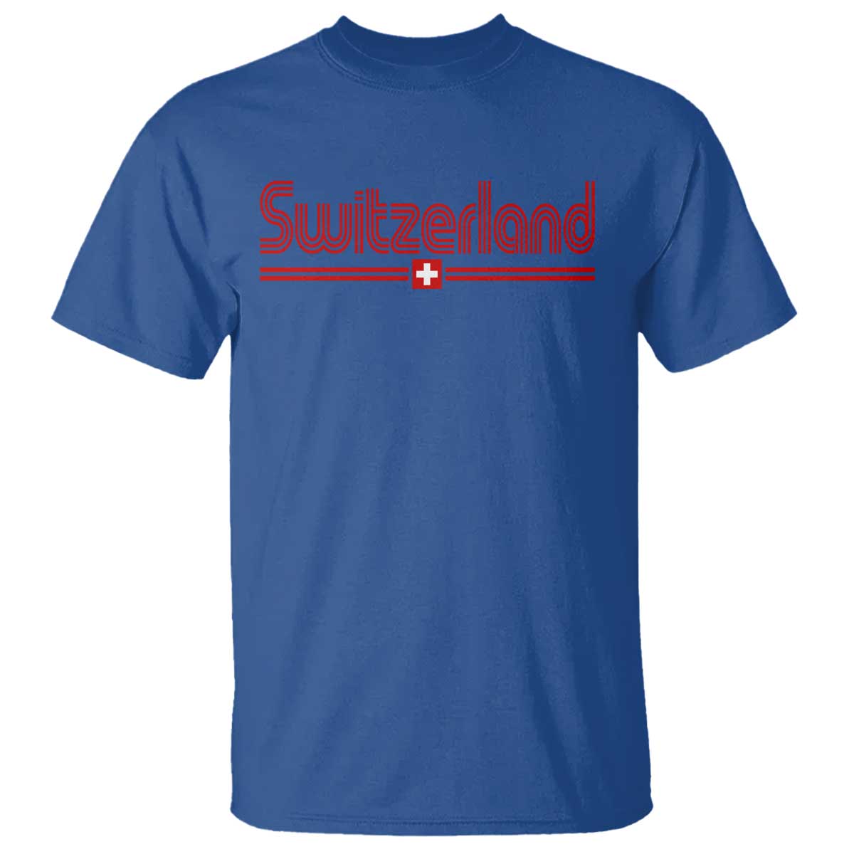 Switzerland Fan Retro Vintage Flag T Shirt