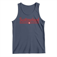 Switzerland Fan Retro Vintage Flag Tank Top