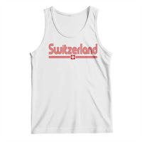 Switzerland Fan Retro Vintage Flag Tank Top