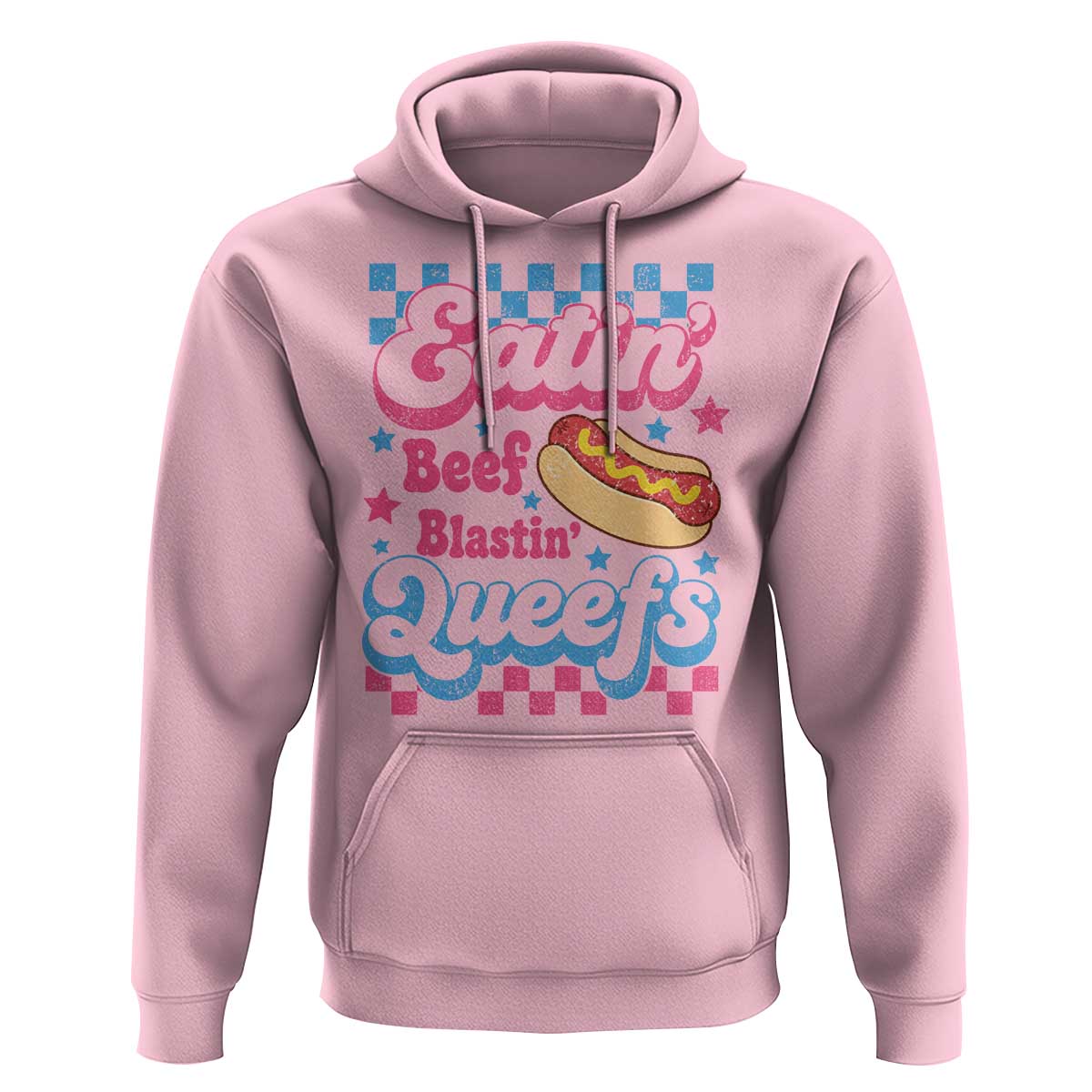 Hotdog Eatin Beef Blastin Queefs Inappropriate Hoodie Retro Groovy Hotdog Meme Funny Cringe Offensive Humor