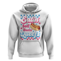 Hotdog Eatin Beef Blastin Queefs Inappropriate Hoodie Retro Groovy Hotdog Meme Funny Cringe Offensive Humor
