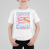 Hotdog Eatin Beef Blastin Queefs Inappropriate T Shirt For Kid Retro Groovy Hotdog Meme Funny Cringe Offensive Humor