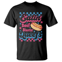 Hotdog Eatin Beef Blastin Queefs Inappropriate T Shirt Retro Groovy Hotdog Meme Funny Cringe Offensive Humor