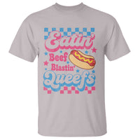 Hotdog Eatin Beef Blastin Queefs Inappropriate T Shirt Retro Groovy Hotdog Meme Funny Cringe Offensive Humor