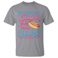 Hotdog Eatin Beef Blastin Queefs Inappropriate T Shirt Retro Groovy Hotdog Meme Funny Cringe Offensive Humor