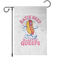 Hotdog Eatin Beef Blastin Queefs Inappropriate Garden Flag Funny Cringe Offensive Humor
