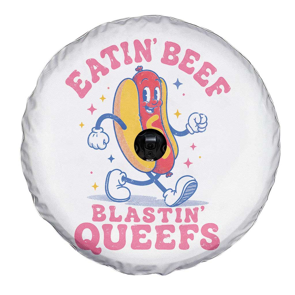 Hotdog Eatin Beef Blastin Queefs Inappropriate Spare Tire Cover Funny Cringe Offensive Humor