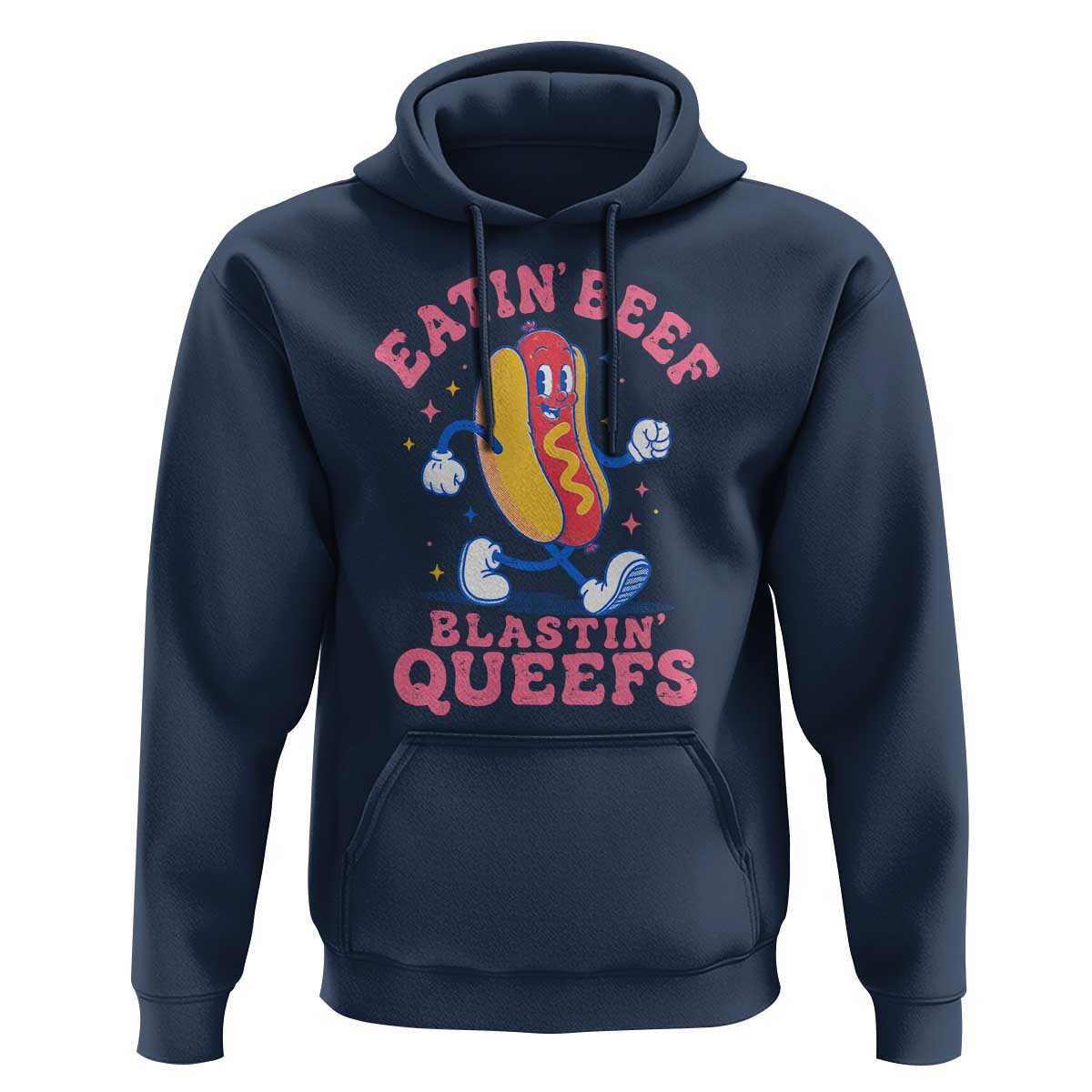 Hotdog Eatin Beef Blastin Queefs Inappropriate Hoodie Funny Cringe Offensive Humor