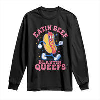 Hotdog Eatin Beef Blastin Queefs Inappropriate Long Sleeve Shirt Funny Cringe Offensive Humor