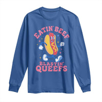 Hotdog Eatin Beef Blastin Queefs Inappropriate Long Sleeve Shirt Funny Cringe Offensive Humor