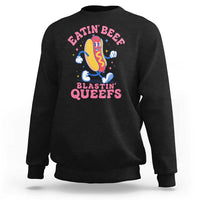 Hotdog Eatin Beef Blastin Queefs Inappropriate Sweatshirt Funny Cringe Offensive Humor