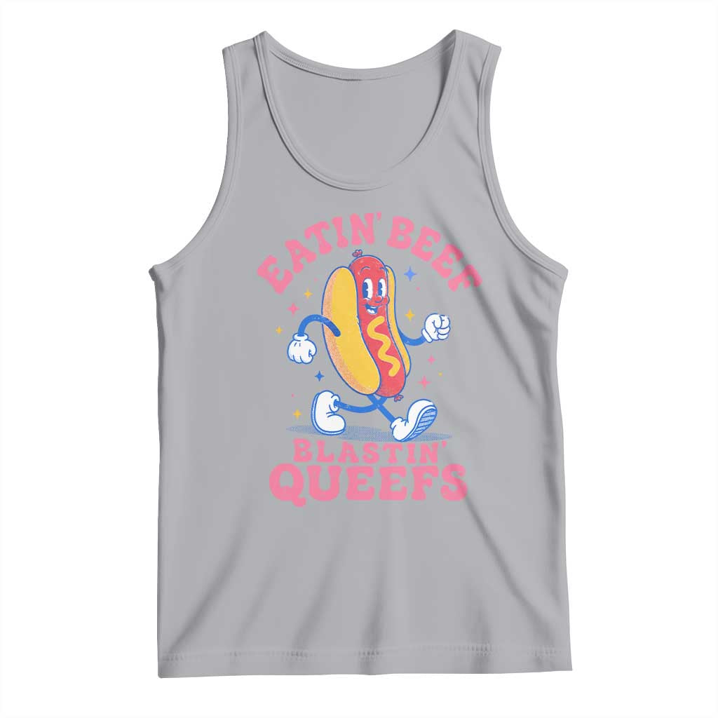 Hotdog Eatin Beef Blastin Queefs Inappropriate Tank Top Funny Cringe Offensive Humor
