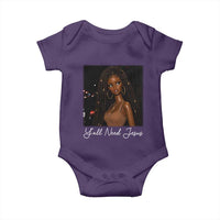 Need-Jesus Sarcastic Afro Doll Meme Funny Saying Christian Baby Onesie Black Girl African Pride
