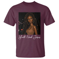 Need-Jesus Sarcastic Afro Doll Meme Funny Saying Christian T Shirt Black Girl African Pride