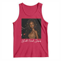 Need-Jesus Sarcastic Afro Doll Meme Funny Saying Christian Tank Top Black Girl African Pride
