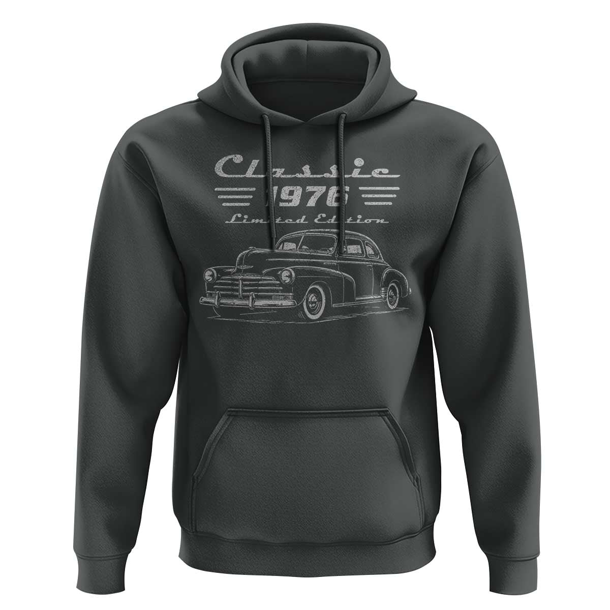 50th Birthday Hoodie Vintage Retro Car Classic 1976 50 Year Old Gift
