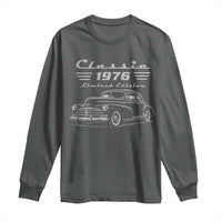 50th Birthday Long Sleeve Shirt Vintage Retro Car Classic 1976 50 Year Old Gift