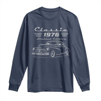 50th Birthday Long Sleeve Shirt Vintage Retro Car Classic 1976 50 Year Old Gift