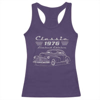 50th Birthday Racerback Tank Top Vintage Retro Car Classic 1976 50 Year Old Gift