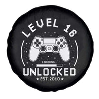 Level 16 Unlocked Video Gamer 16th Birthday Gift Spare Tire Cover Vintage 2010 16 Year Old Gift