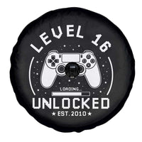 Level 16 Unlocked Video Gamer 16th Birthday Gift Spare Tire Cover Vintage 2010 16 Year Old Gift
