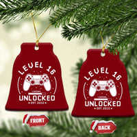 Level 16 Unlocked Video Gamer 16th Birthday Gift Ceramic Ornament Vintage 2010 16 Year Old Gift