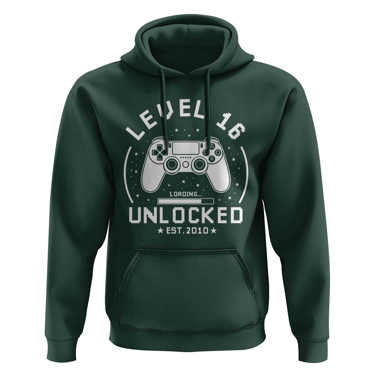 Level 16 Unlocked Video Gamer 16th Birthday Gift Hoodie Vintage 2010 16 Year Old Gift