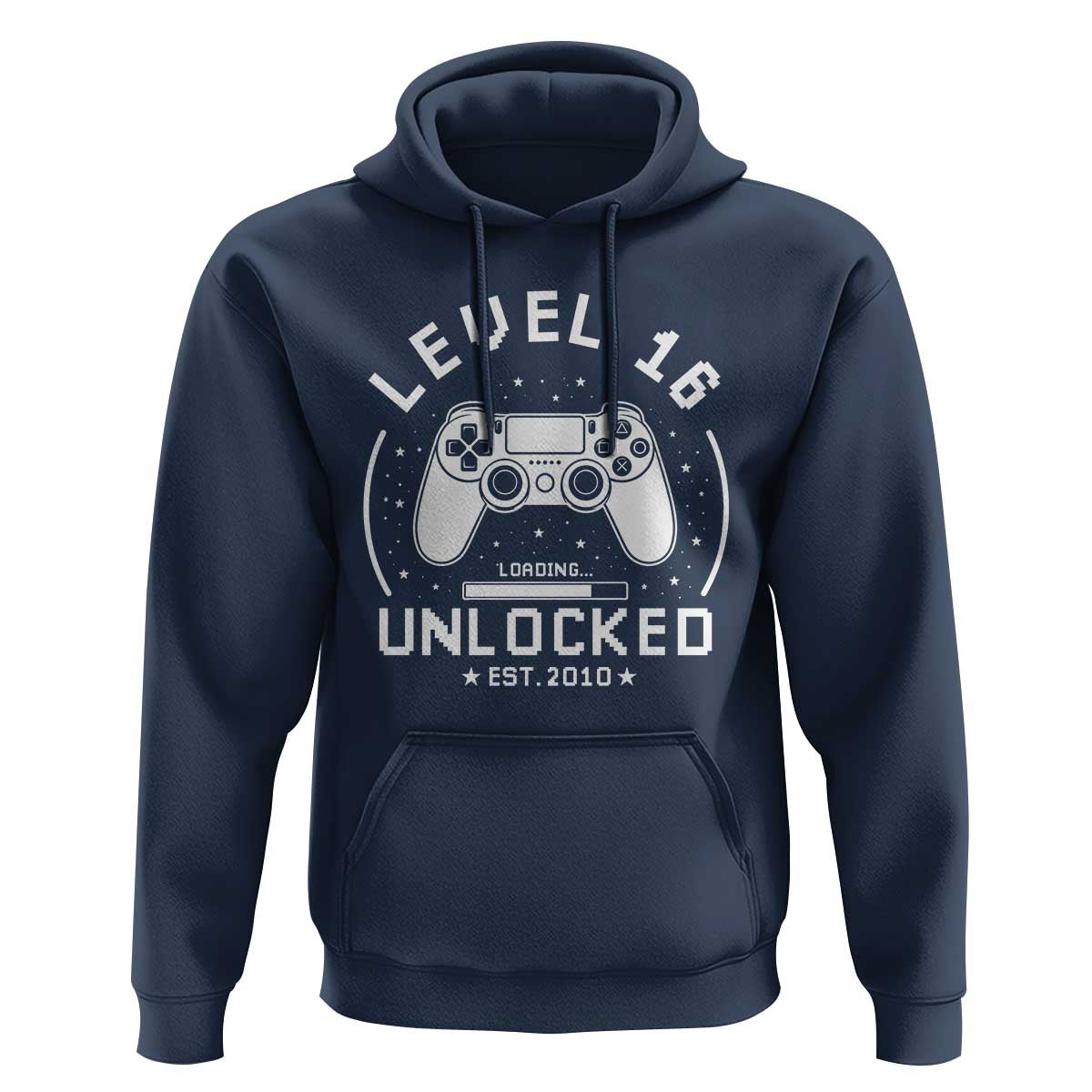 Level 16 Unlocked Video Gamer 16th Birthday Gift Hoodie Vintage 2010 16 Year Old Gift