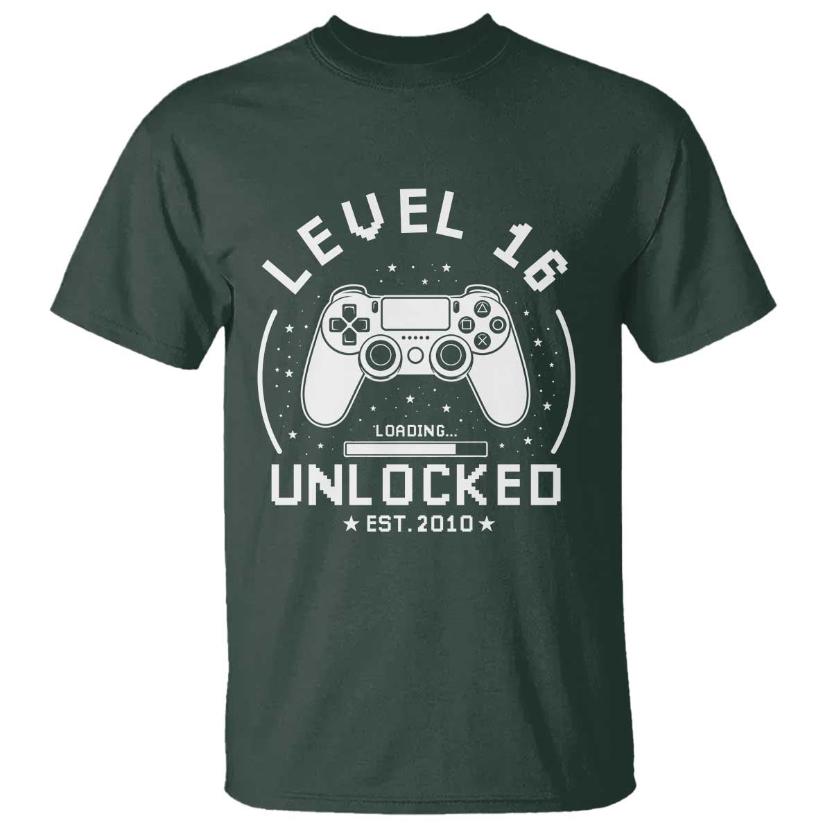 Level 16 Unlocked Video Gamer 16th Birthday Gift T Shirt Vintage 2010 16 Year Old Gift