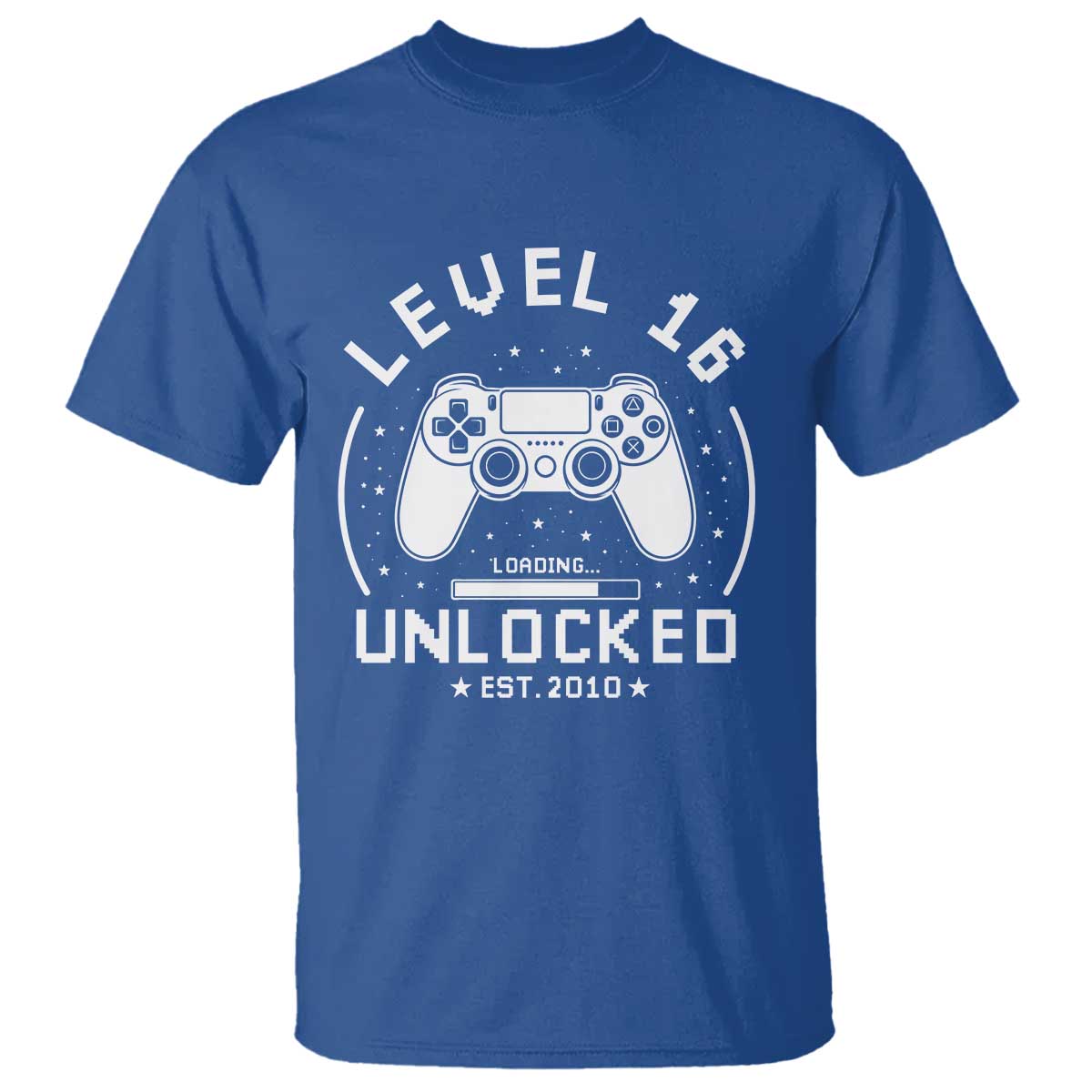 Level 16 Unlocked Video Gamer 16th Birthday Gift T Shirt Vintage 2010 16 Year Old Gift