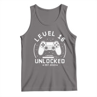 Level 16 Unlocked Video Gamer 16th Birthday Gift Tank Top Vintage 2010 16 Year Old Gift
