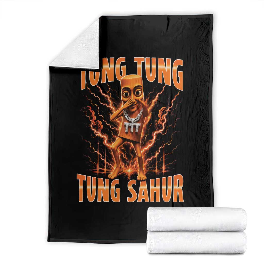 Tung Tung Tung Sahur is Calling Scuba Dance Meme Throw Blanket Italian Brainrot