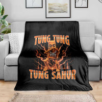 Tung Tung Tung Sahur is Calling Scuba Dance Meme Throw Blanket Italian Brainrot