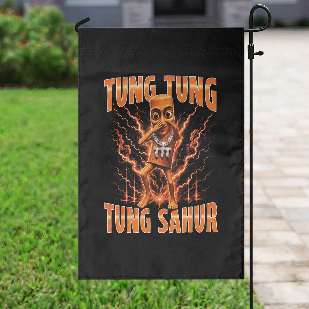 Tung Tung Tung Sahur is Calling Scuba Dance Meme Garden Flag Italian Brainrot