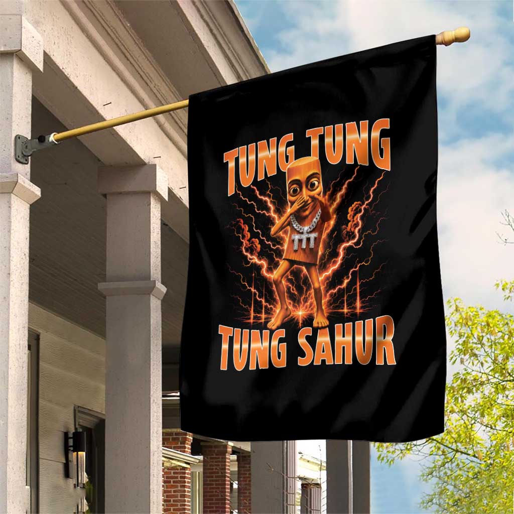 Tung Tung Tung Sahur is Calling Scuba Dance Meme Garden Flag Italian Brainrot