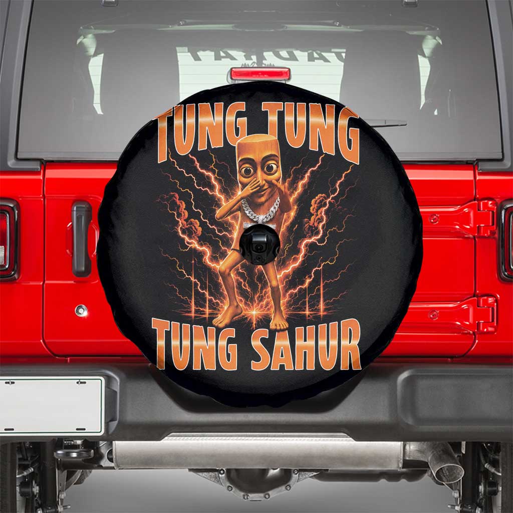 Tung Tung Tung Sahur is Calling Scuba Dance Meme Spare Tire Cover Italian Brainrot