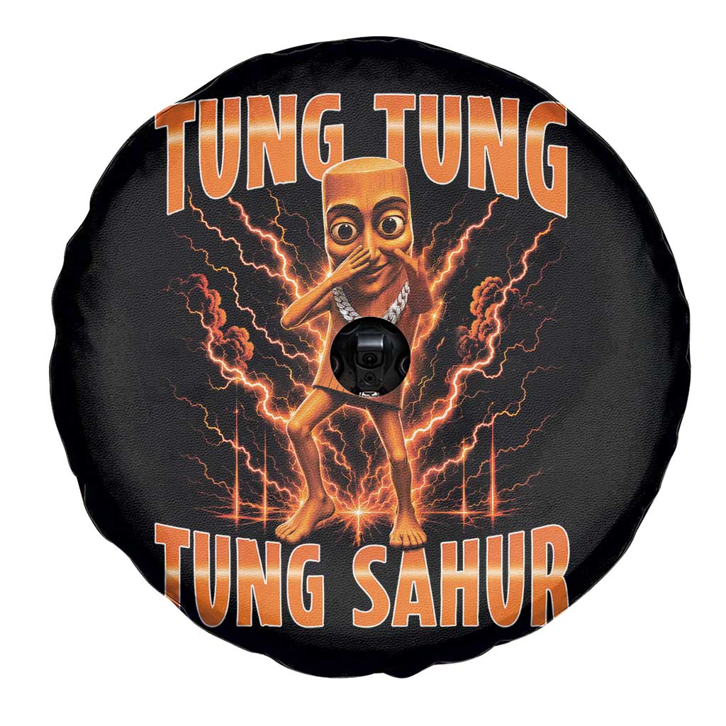 Tung Tung Tung Sahur is Calling Scuba Dance Meme Spare Tire Cover Italian Brainrot