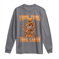 Tung Tung Tung Sahur is Calling Scuba Dance Meme Long Sleeve Shirt Italian Brainrot