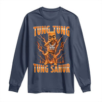Tung Tung Tung Sahur is Calling Scuba Dance Meme Long Sleeve Shirt Italian Brainrot