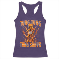 Tung Tung Tung Sahur is Calling Scuba Dance Meme Racerback Tank Top Italian Brainrot