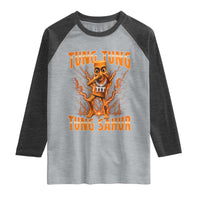Tung Tung Tung Sahur is Calling Scuba Dance Meme Raglan Shirt Italian Brainrot