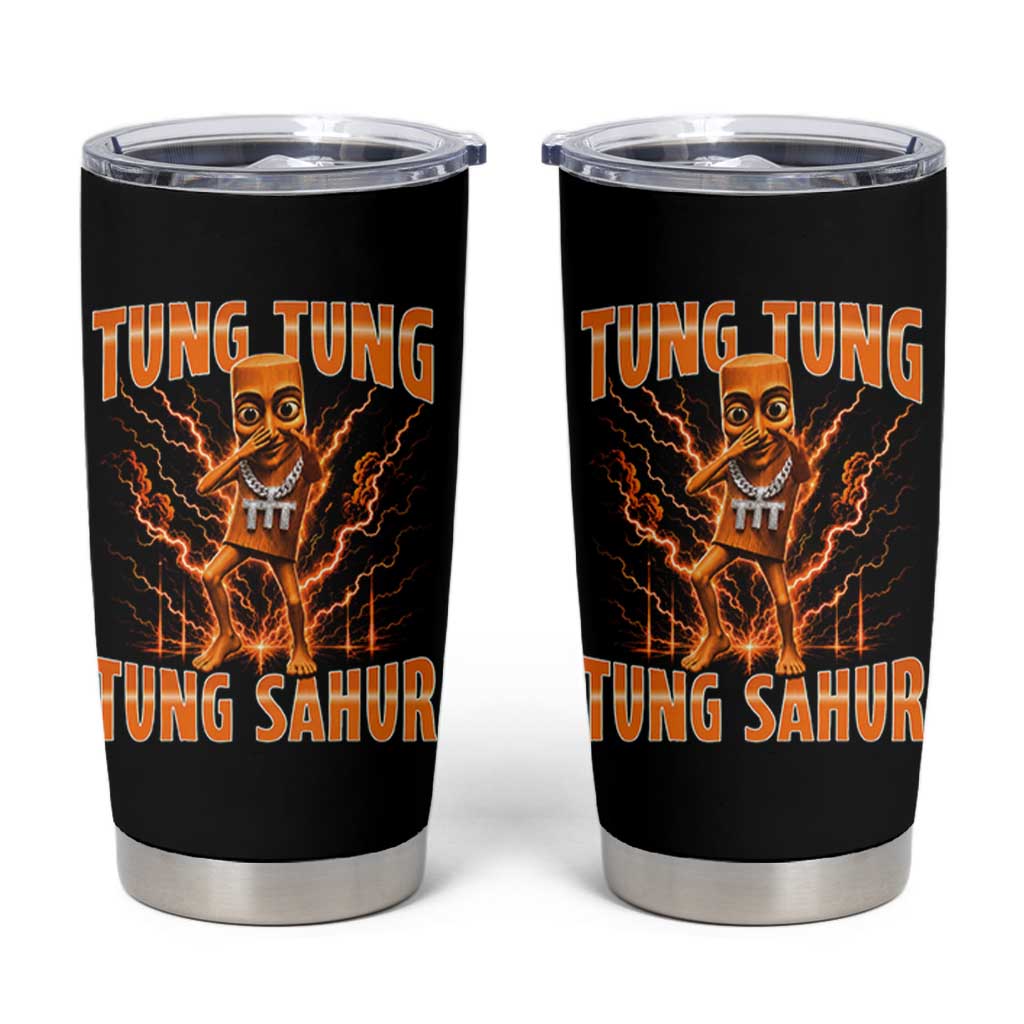 Tung Tung Tung Sahur is Calling Scuba Dance Meme Tumbler Cup Italian Brainrot