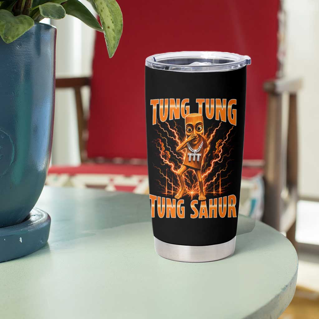Tung Tung Tung Sahur is Calling Scuba Dance Meme Tumbler Cup Italian Brainrot