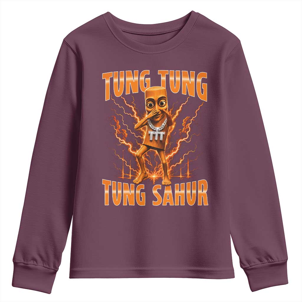 Tung Tung Tung Sahur is Calling Scuba Dance Meme Youth Sweatshirt Italian Brainrot